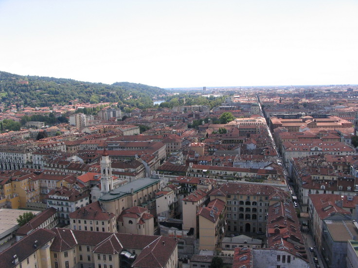 Z horní části věže byl nádherný výhled na celé město.